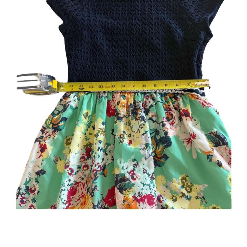 Anthropologie Weston Wear Arcata Dress S crochet top floral lined spring summer - Picture 8 of 8